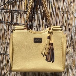 BEBE Gold Tone Handbag